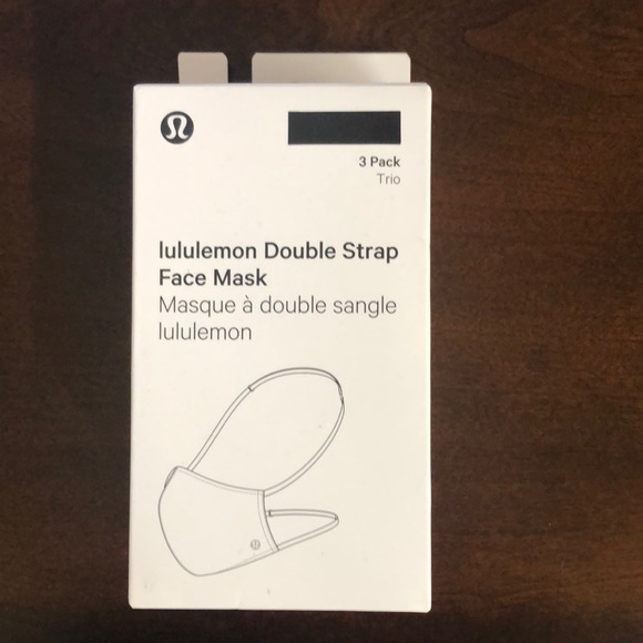 Lululemon Double Strap Face Mask 3 Pack